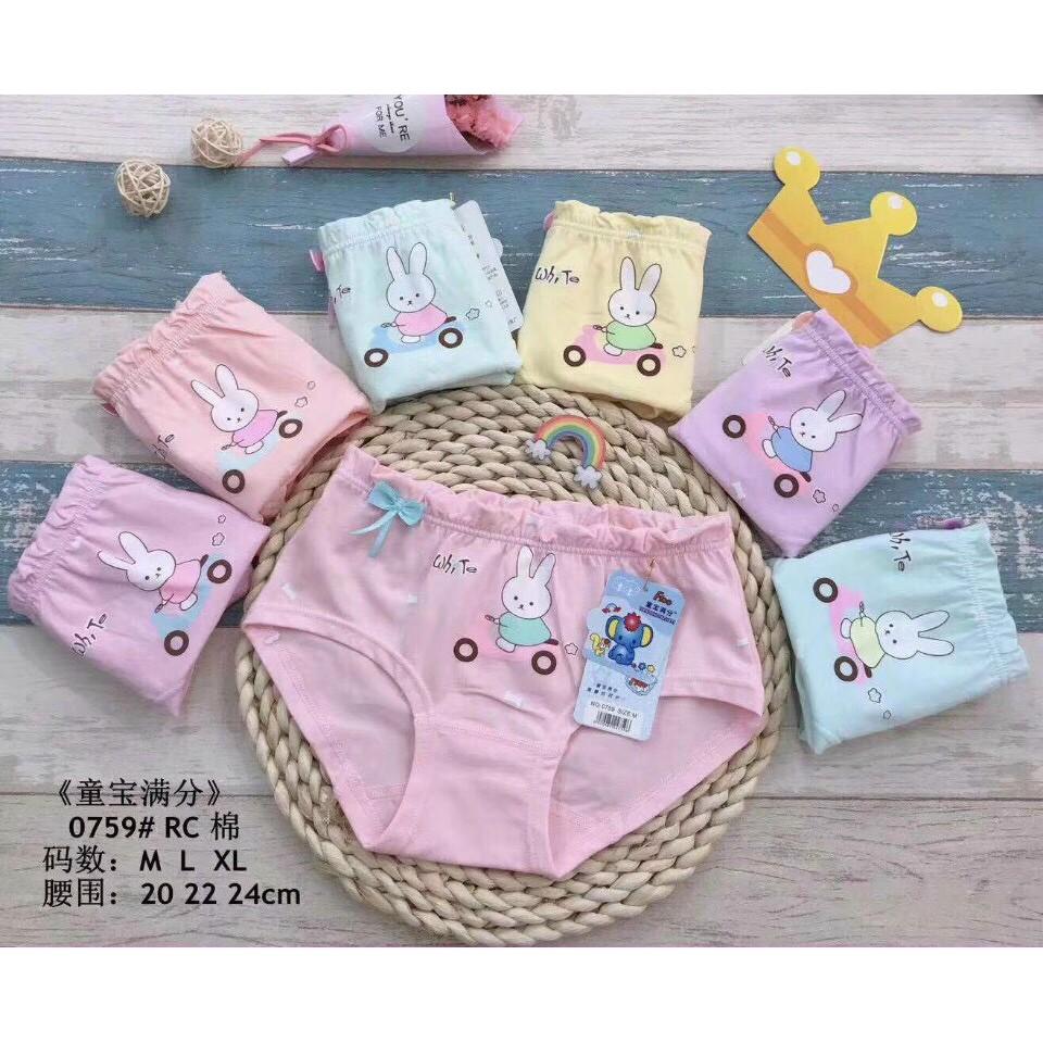 QUẦN CHIP TAM GIÁC cho bé gái, chất cotton đẹp, siêu co giãn, không bức bí, quần lót cho bé gái hình đáng yêu