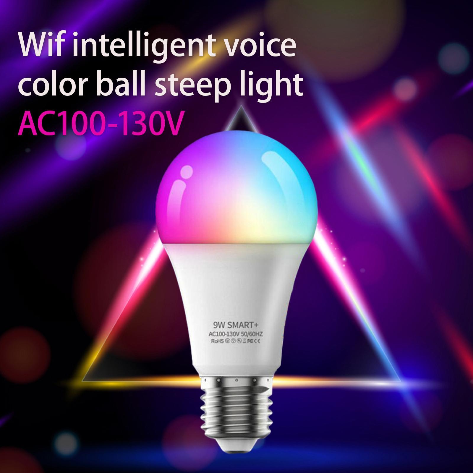9W E27 WiFi RGB Intelligent  Bulb App Control Dimmable for