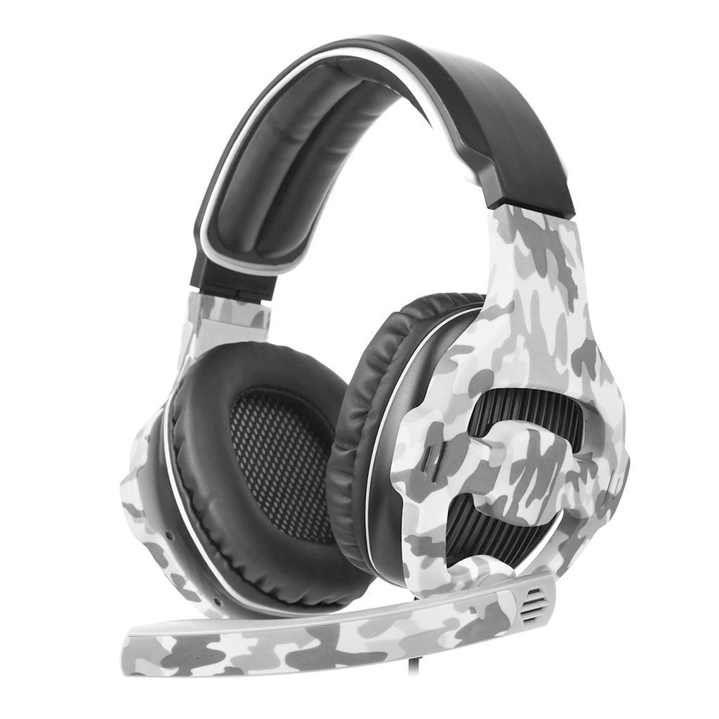Universal LED Stereo Gaming Headsets 3.5mm Headphones w/ MIC 3.5m Cable