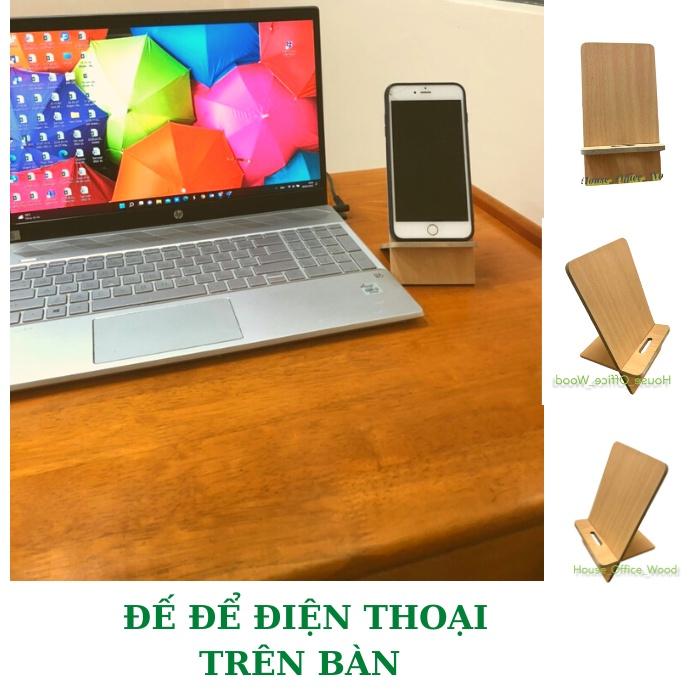 Giá đỡ điện thoại để bàn, Đế điện thoại bằng MDF gấp gọn siêu nhẹ, bền và tiện dụng, sang trọng