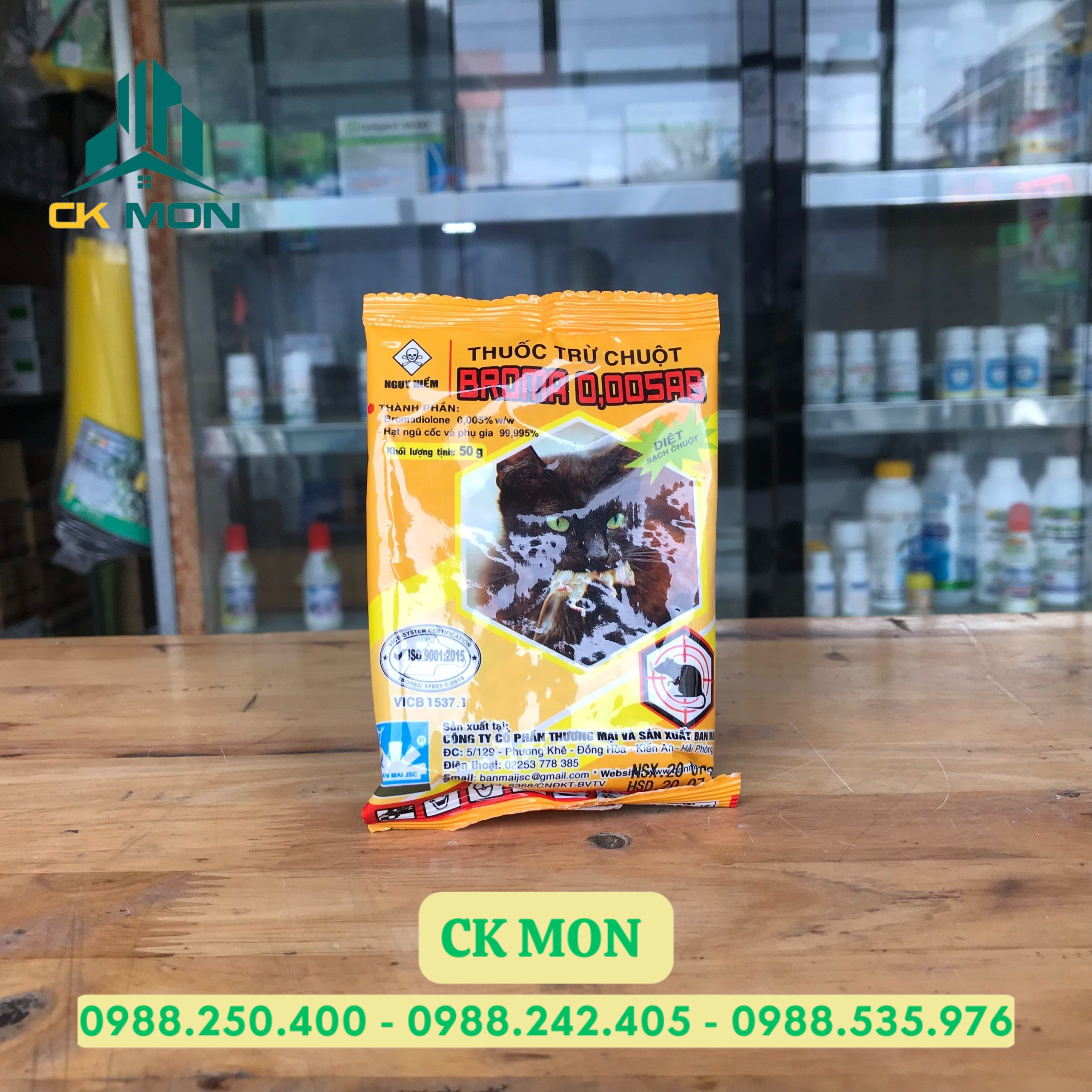 Thuốc diệt chuột dạng lúa BROMA 0.005AB