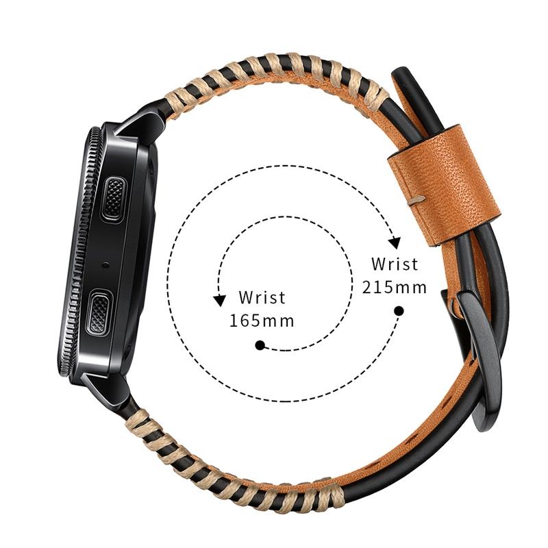 Dây đeo bằng da bền cho đồng hồ Samsung Galaxy Watch 42mm 46mm