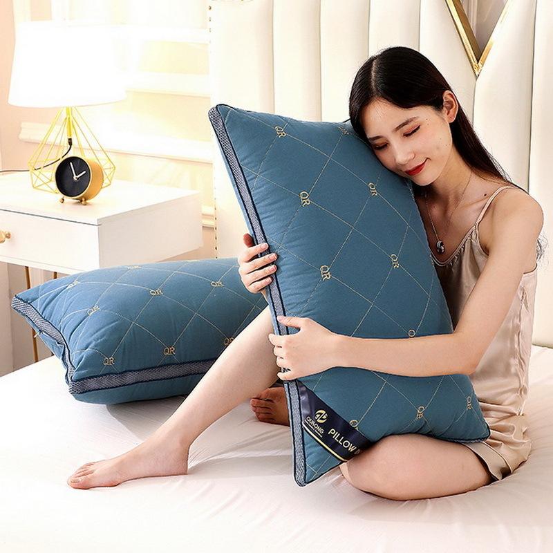 Bán 48*74Cm Dày Gối Lông Vũ Xuống Nhung Ruột Gối Bộ Chăn Ga Đồng Màu Gối Bên Trong Khách Sạn phòng Ngủ Trang Trí Nhà