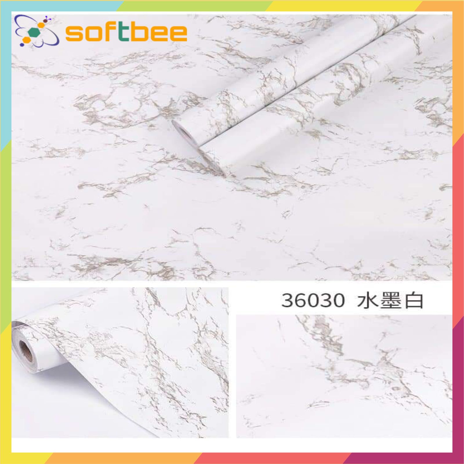 Decal dán tường giả đá, có keo mặt sau, không thấm nước, kích thước 0.45m x 10m / cuộn, ngoài dán tường còn dán bàn, dán tủ dán trang trí