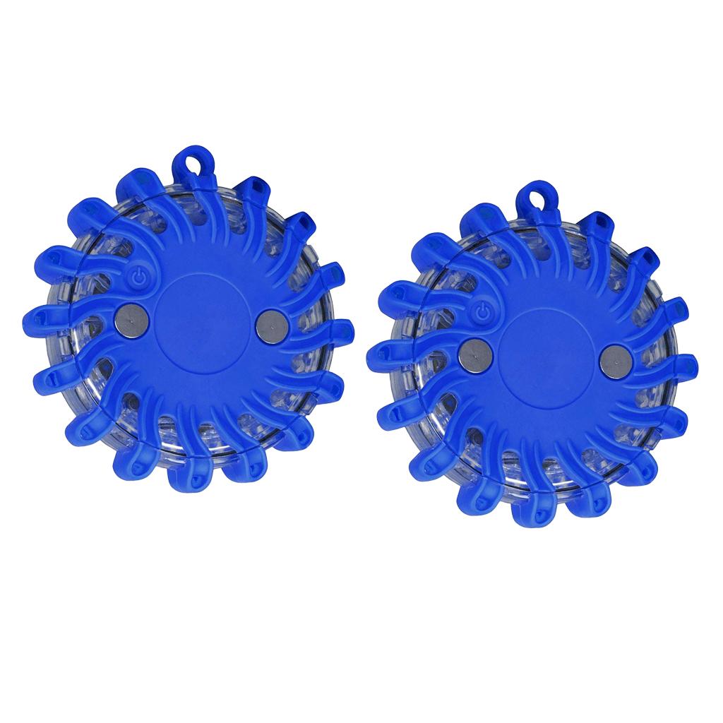 2 Xanh Dương An Toàn Bùng Xe Bên Đường Đèn Hiệu Cấp Cứu Flash Đèn Cảnh Báo