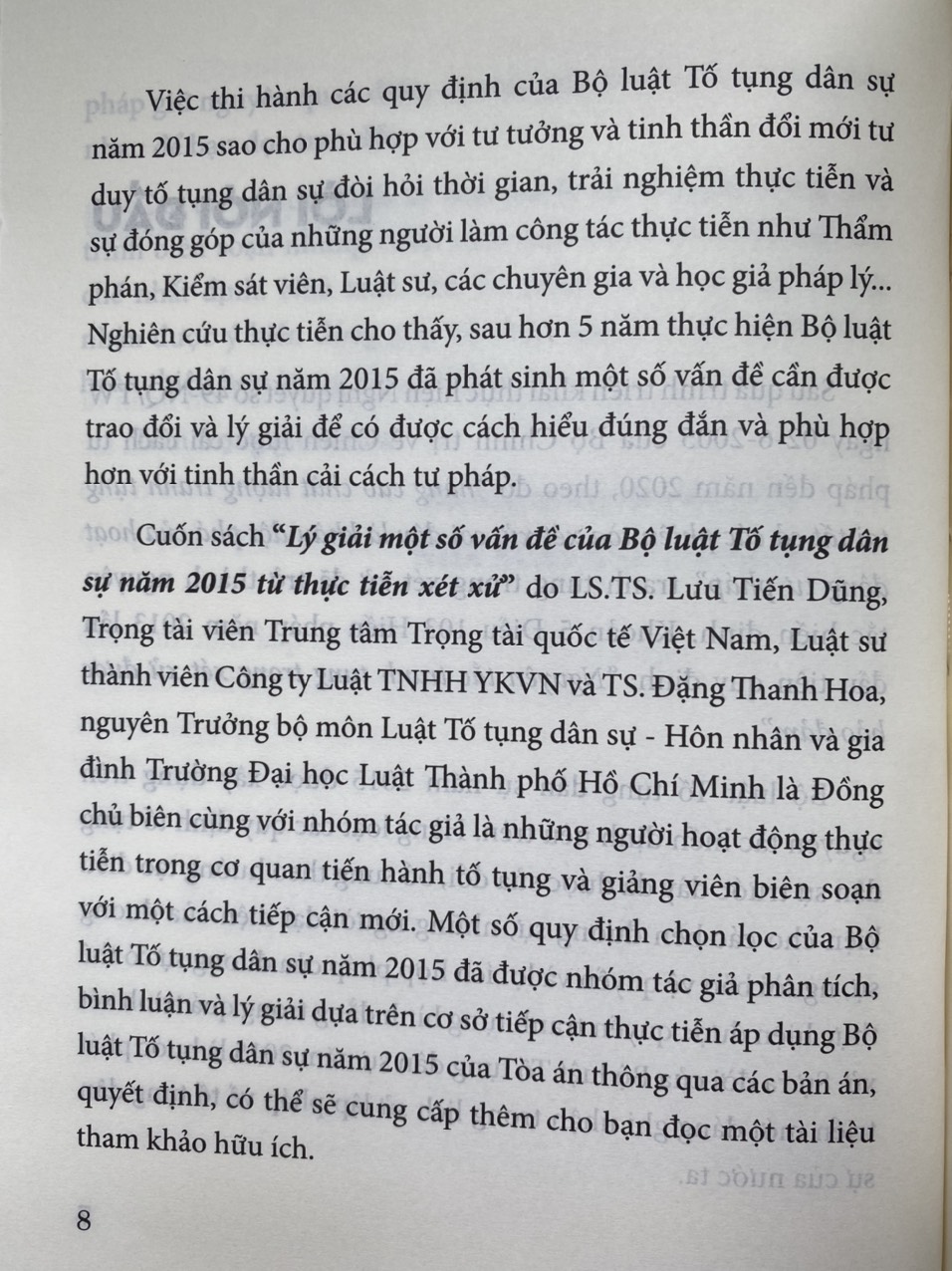 Lý giải một số vấn đề của Bộ luật tố tụng dân sự năm 2015 từ thực tiễn xét xử