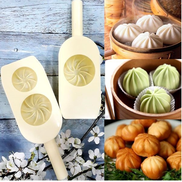 Bộ 2 Khuôn Làm Bánh Bao 3 Kích Cỡ Tiện Ích