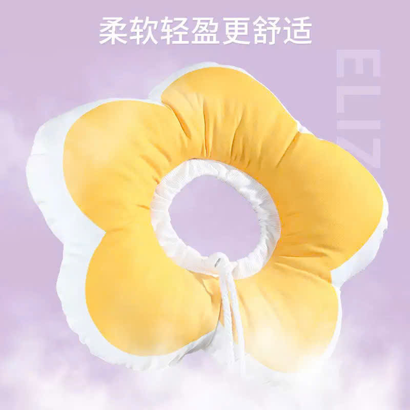 VÒNG CỔ THÚ CƯNG VÒNG CỔ LOA CHỐNG LIẾM CHO THỎ CHÓ MÈO BÔNG HOA DỄ THƯƠNG TỪ 0.5-5.5KG MÃ 10 CHO CHÓ MÈO THỎ