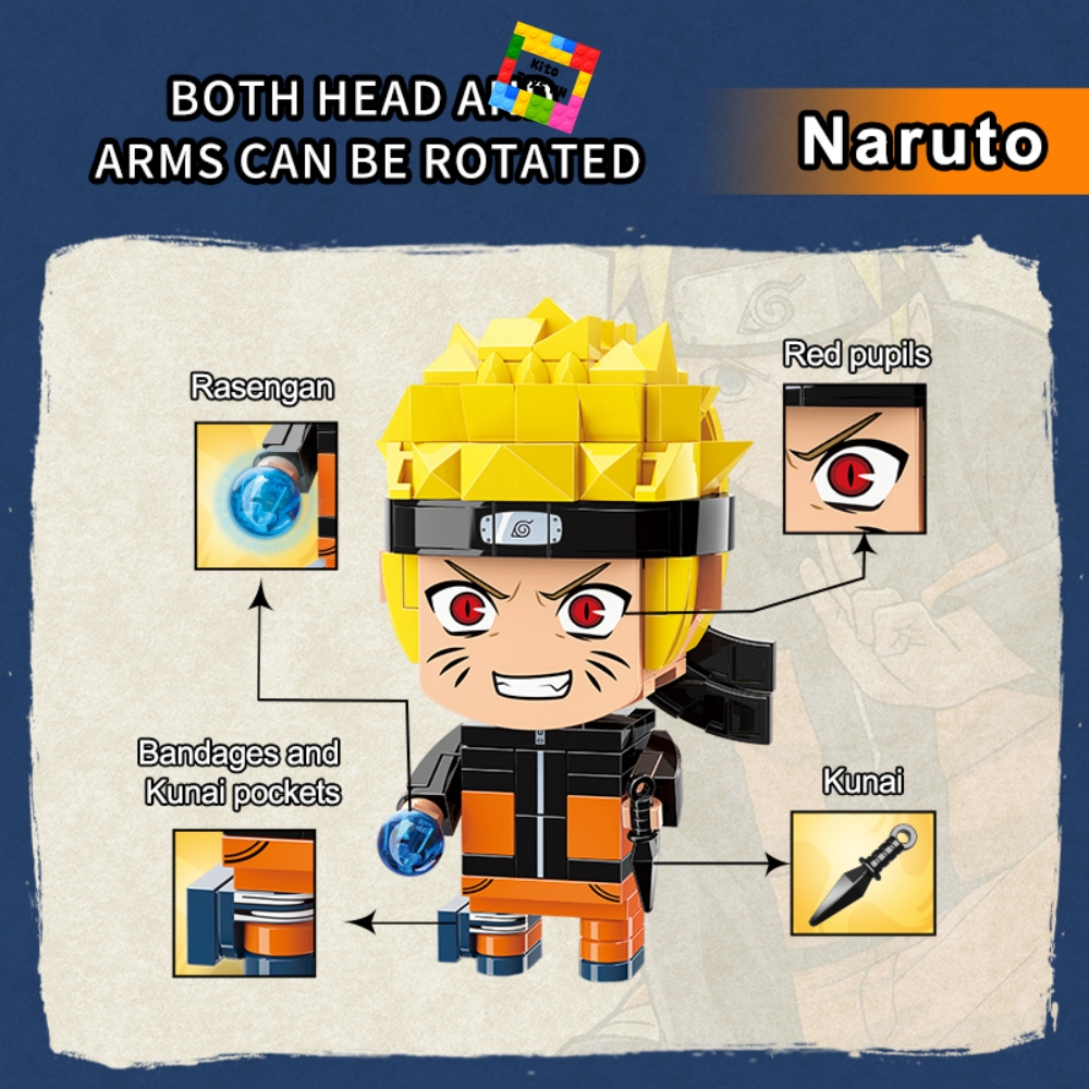 Đồ Chơi Naruto Keeppley Lắp Ráp Mô Hình Nhân Vật Truyện Tranh Naruto Brickheadz K20501