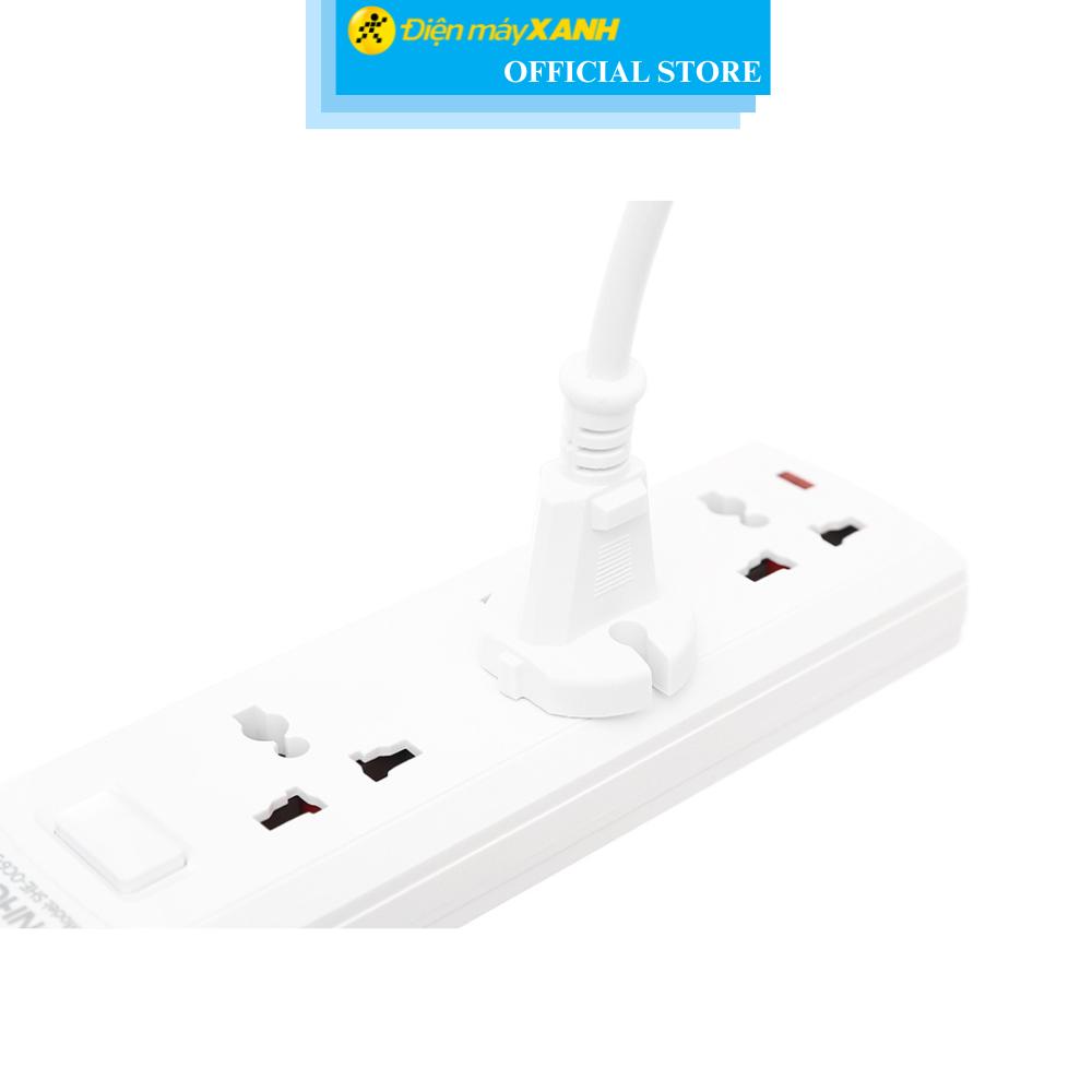 Ổ cắm điện Sunhouse 3 lỗ 2.5m SHE OC6-3P