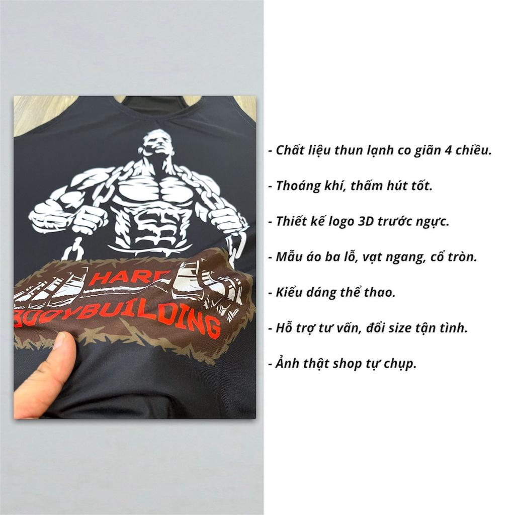 Áo 3 lỗ nam thể thao DO GYM SHOP form body đẹp, thun lạnh 4 chiều thoáng mát