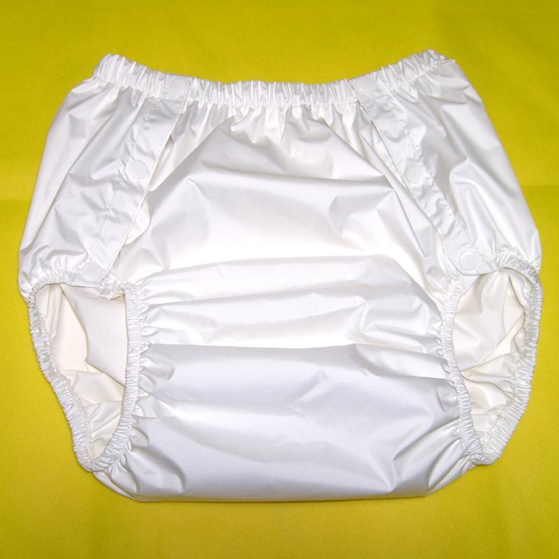 Miễn Phí Vận Chuyển FUUBUU2204-WHITE-XL SNAP ON Quần Short/Người Cũ Của Tã/Bỉm Chống Thấm Nước Quần Short/Chống Thấm Nước Và Thoáng Khí