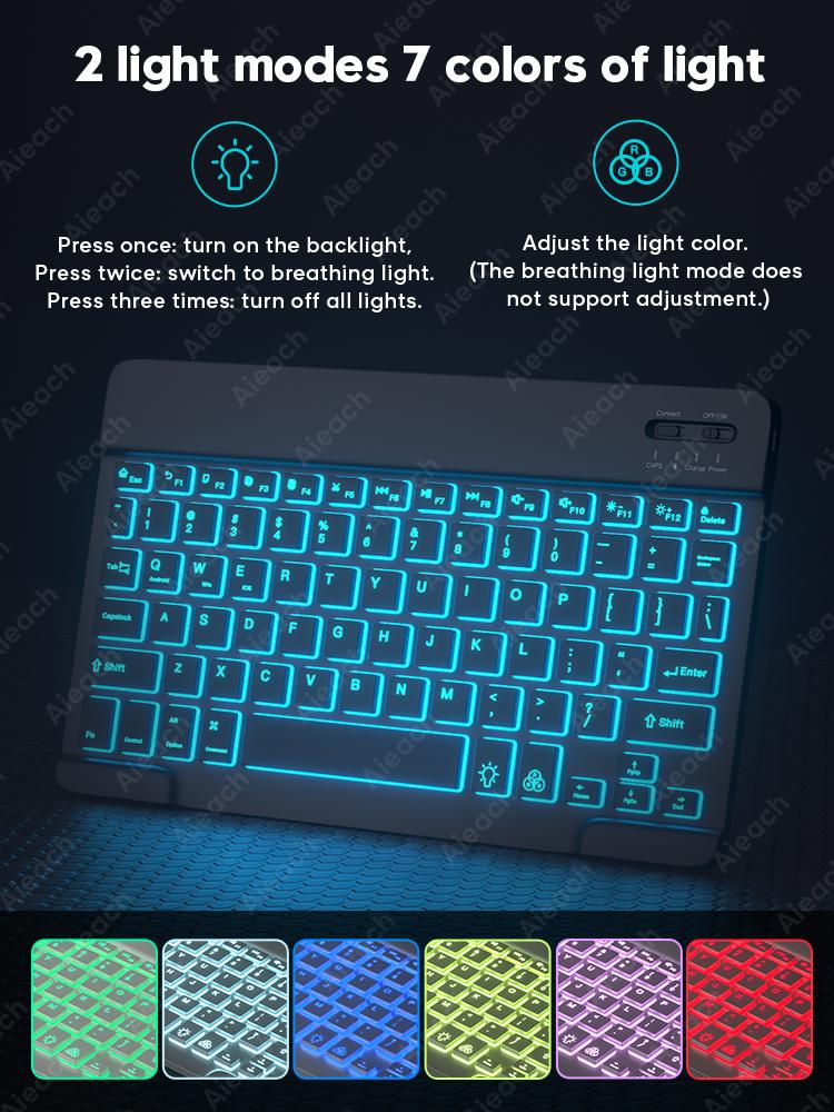 Backlit Teclado Bluetooth-Tương Thích Bàn Phím Cho iPad Android Windows IOS Điện Thoại Máy Tính Bảng Bàn Phím Và Chuột Không Dây Dành Cho Samsung
