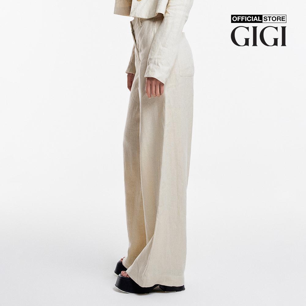 GIGI - Quần nữ ống rộng lưng cao thời trang G3202P231312