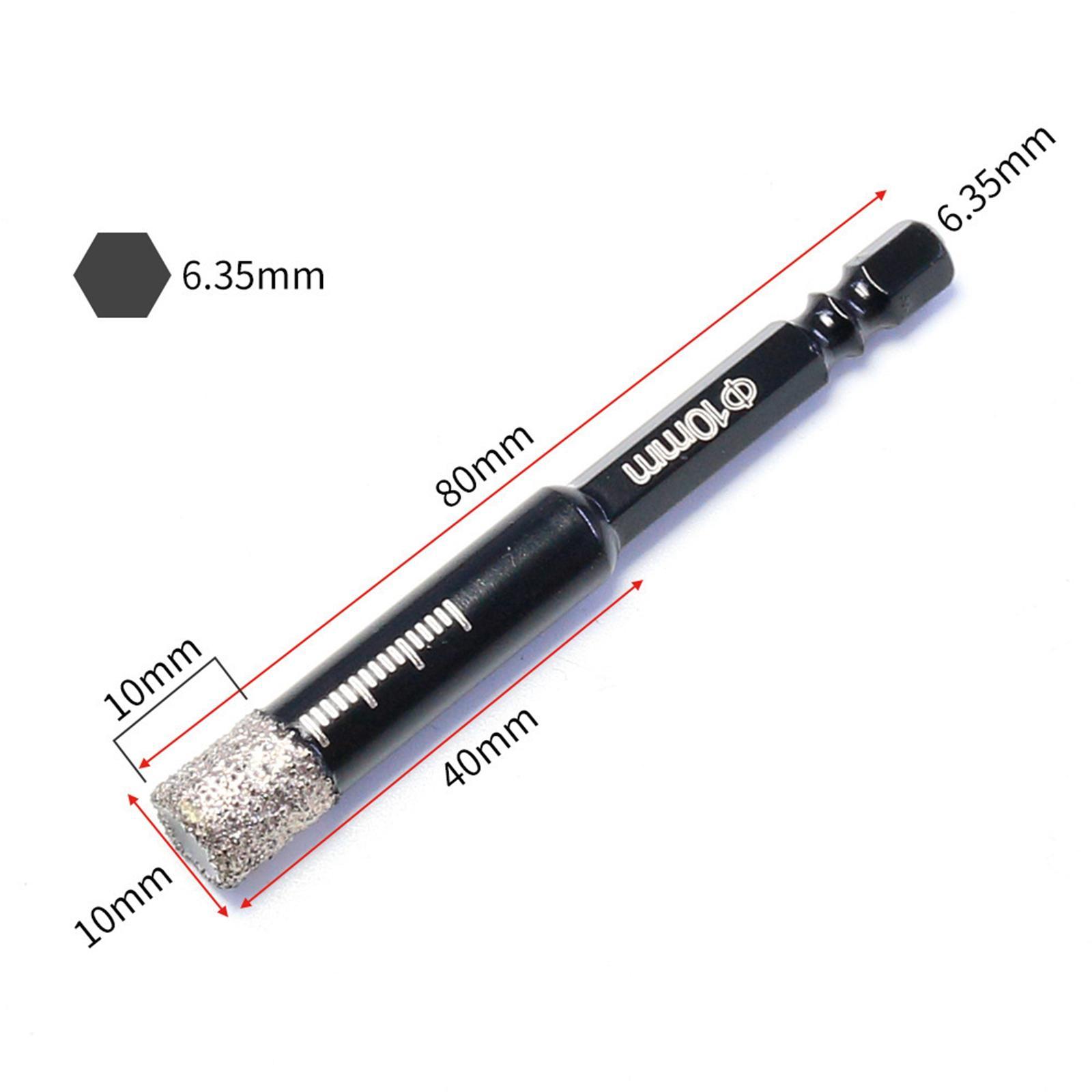 Brazed Diamond Drill Bits, Wet or Dry Drill Bit Diamond for Glass Porcelain