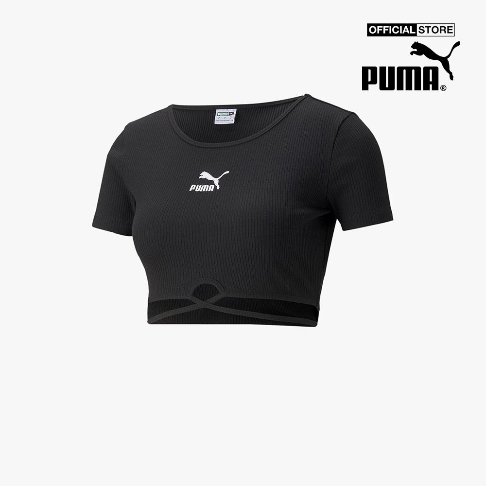 PUMA - Áo croptop thắt dây Classics Ribbed 533450