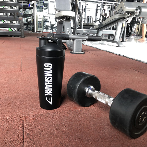 Bình Lắc Shaker - Bình Nước Inox Gym Shark Tập GYM (1 Lớp Không Giữ Nhiệt)