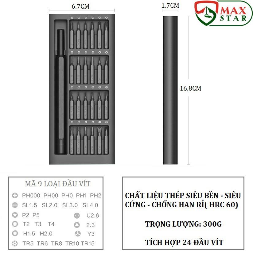 Bộ tô vít đa năng mini 24 đầu cao cấp siêu bền Tô vít sửa điện thoại Tô vít điện