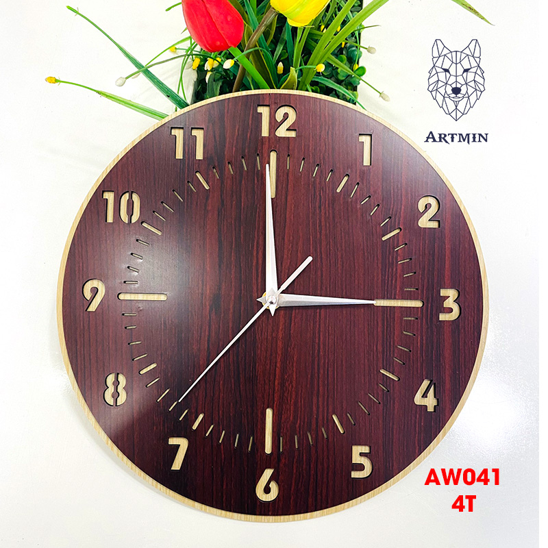AW041 - Đồng Hồ Gỗ Decor Hot 2023 – Đồng Hồ Treo Tường Trang Trí