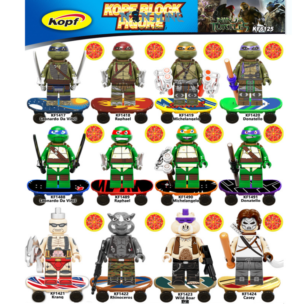 Minifigures Ninja Rùa Lắp Ráp Mô Hình Nhân Vận Kopf KF6125