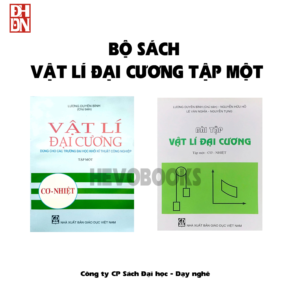 Combo Bộ sách VẬT LÍ ĐẠI CƯƠNG TẬP MỘT + BÀI TẬP : CƠ NHIỆT