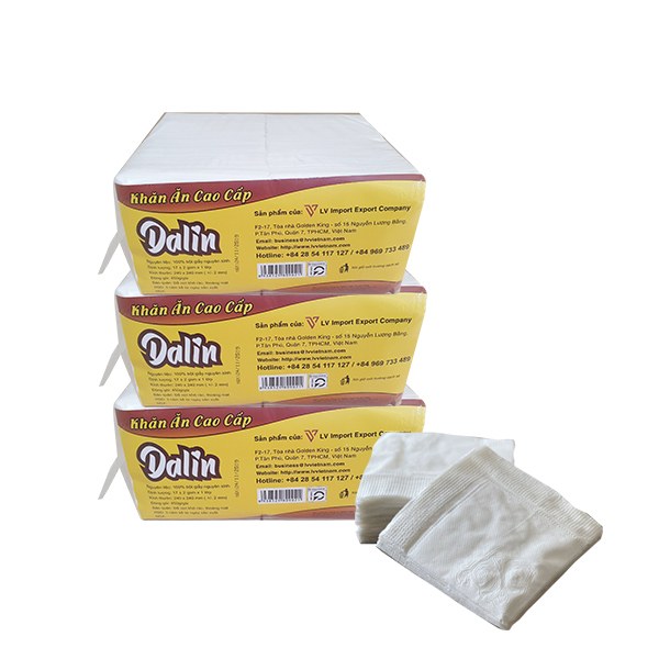 COMBO 3 KHĂN GIẤY ĂN NAPKIN 500 TỜ VUÔNG SIÊU TIẾT KIỆM CHO NHÀ HÀNG, GIA ĐÌNH