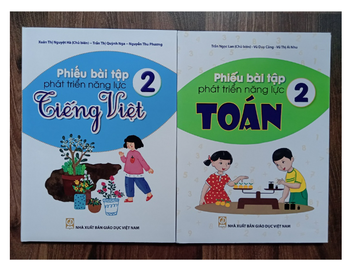 Sách - Combo Phiếu Bài Tập Phát Triển Năng Lực Toán - Tiếng Việt Lớp 2