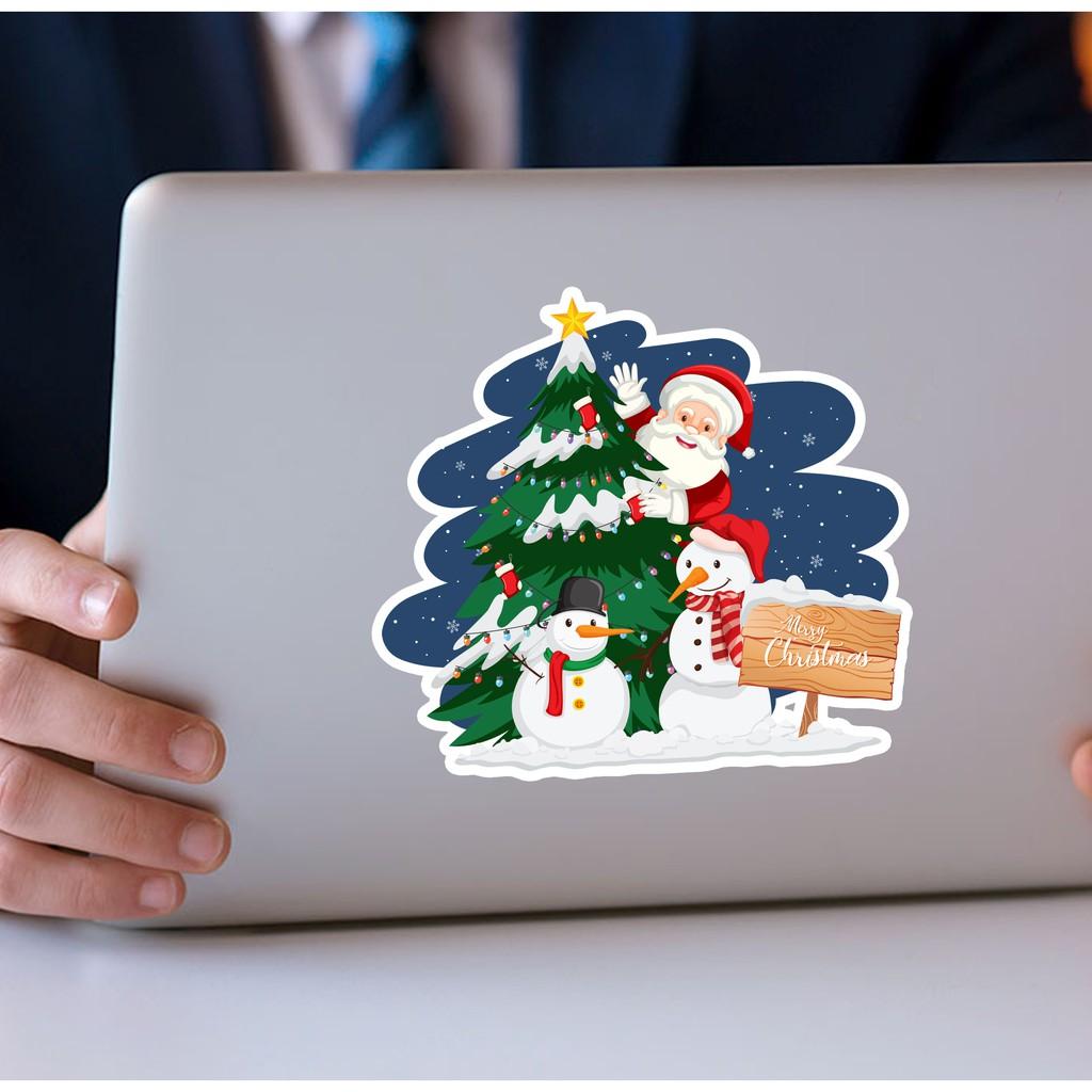 Sticker Trang Trí Noel Mã 01 - Sticker Dán Mũ Bảo Hiểm , Hình Dán Trang Trí Laptop , Điện Thoại Chất Liệu Chống Nước