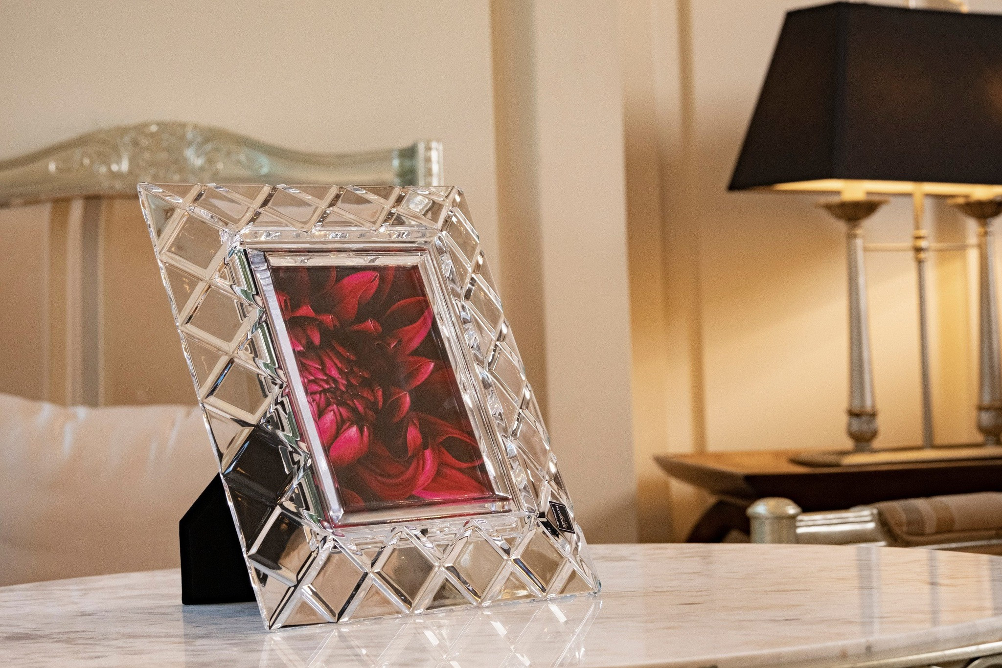 Khung ảnh pha lê Rogaska Crisscross Hàng chính hãng