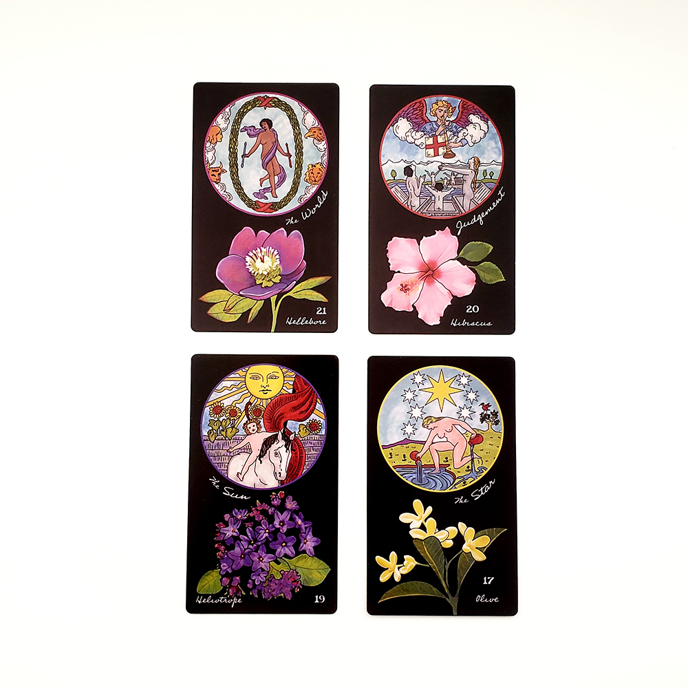 [Size Gốc] Bộ Bài Cute Ghost Tarot 78 lá 7x12 cm đá thanh tẩy