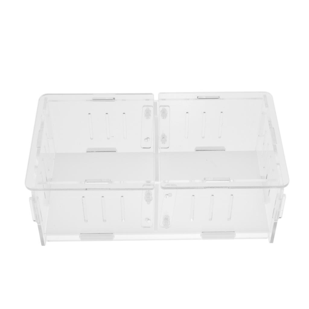 1x Reptile Cage Food Feeding Container For Spider Frog Cricket Turtle