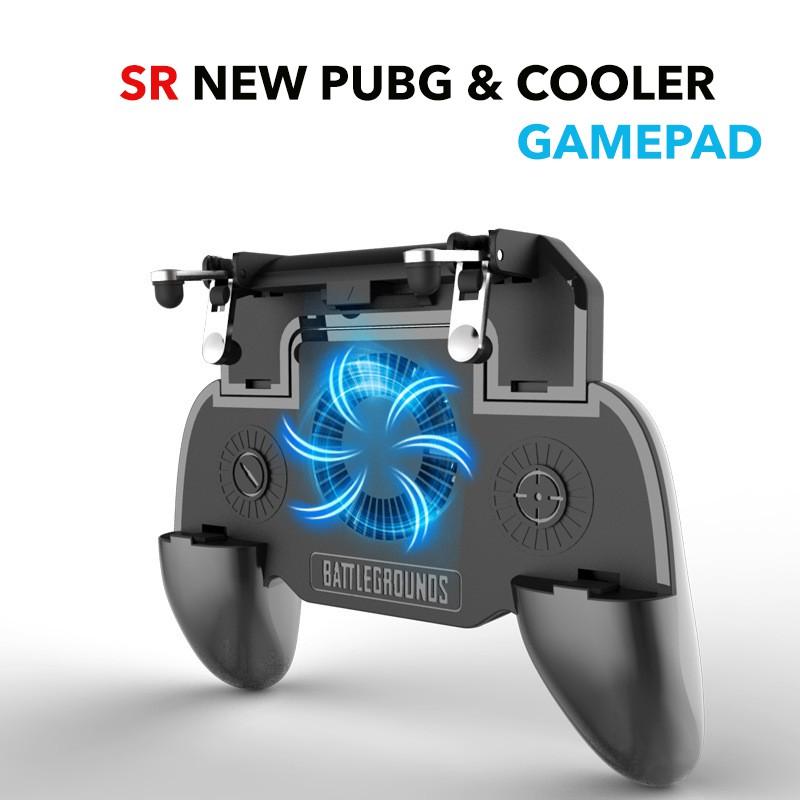 Tay cầm chơi game PUBG tích hợp tản nhiệt và sạc dự phòng cho điện thoại - SR GamePad