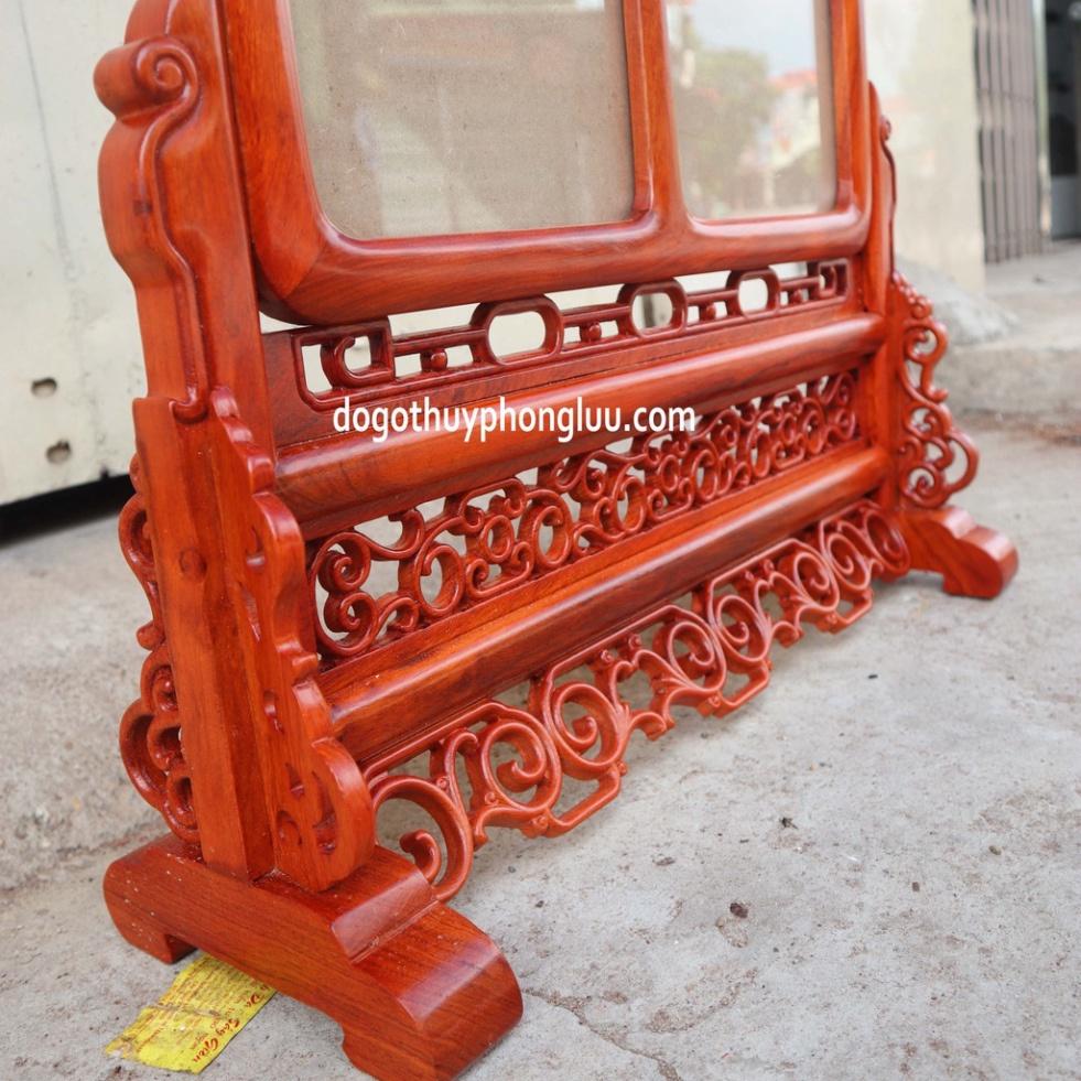 Khung ảnh thờ đôi chiện trơn gỗ hương ảnh thờ 21x31