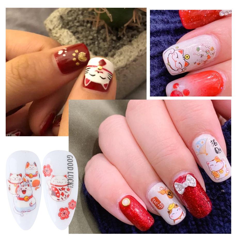 Sticker Nails Tết 2022 | Hình Dán Móng Tay