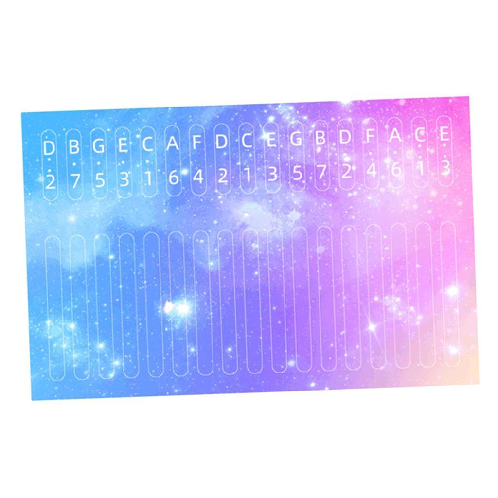 4 x Piano Scale Note Key Sticker for Learner