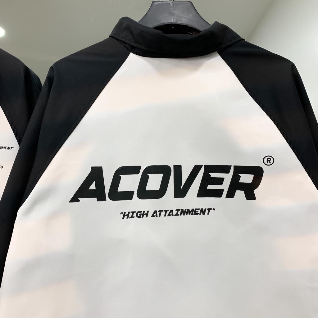 Áo Khoác Jacket Form Rộng ACOVER Vải Dù Trượt Nước Phong Cách Ulzzang