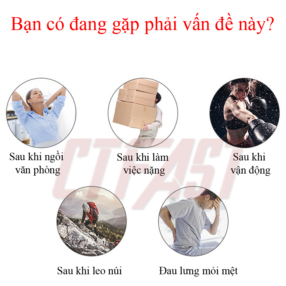 Máy massage mini cầm tay CTFAST-720: Mát xa 6 cấp độ, hỗ trợ maassage chuyên sâu, giảm đau cơ, cứng khớp hiệu quả nhanh chóng, đi kèm 4 đầu chuyên dụng - Quà tặng cho sức khỏe