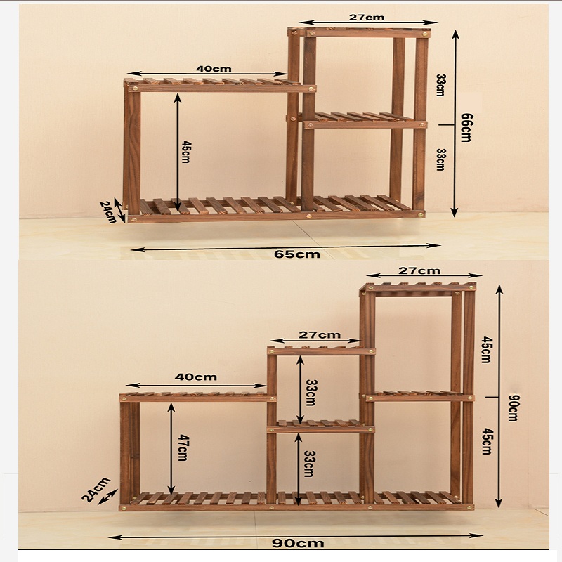 Kệ Để Cây Cảnh Trang Trí 6 Ô Vuông Cao Cấp