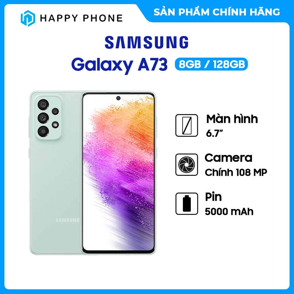 Điện Thoại Samsung Galaxy A73 5G (8GB/128GB) - Hàng chính hãng - ĐÃ KÍCH HOẠT BẢO HÀNH ĐIỆN TỬ