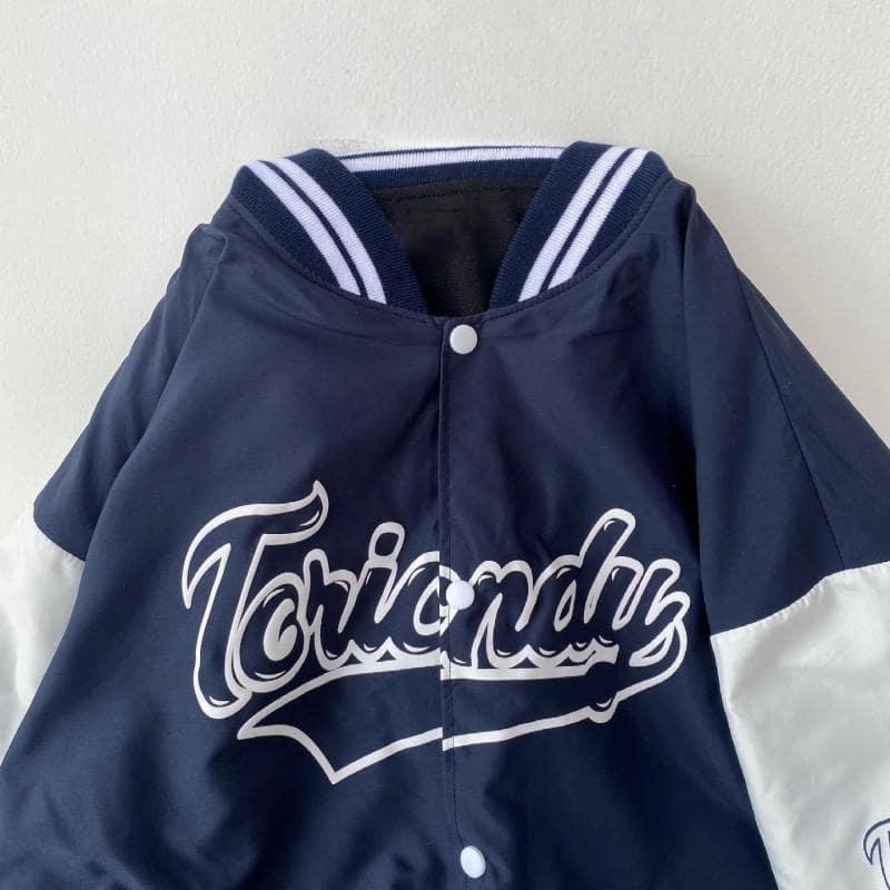 Hình ảnh Áo Khoác Bomber Varsity Jacket Dù 2 Lớp TORI Form Rộng Nam Nữ Unisex Cúc Bấm - Trẻ Trung Năng Động Ulzzang