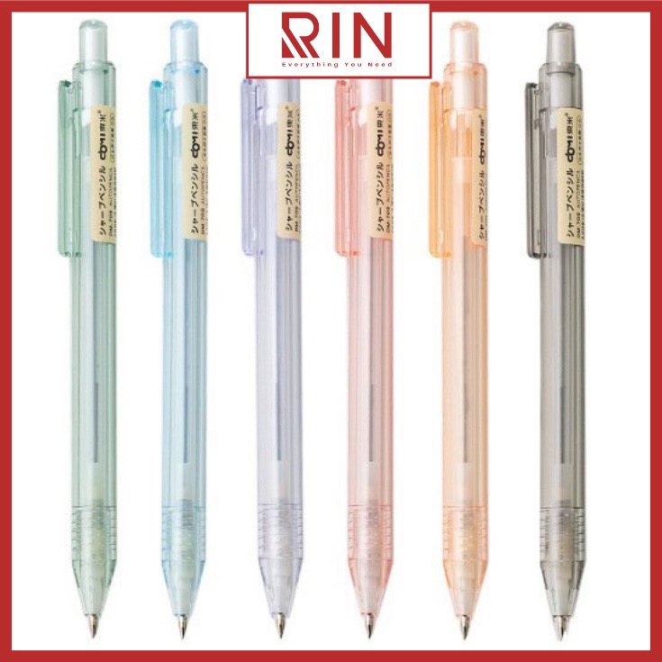 Bút chì bấm  bút chì kim cơ học ngòi 0.5mm  Nhiều màu - Xanh lá