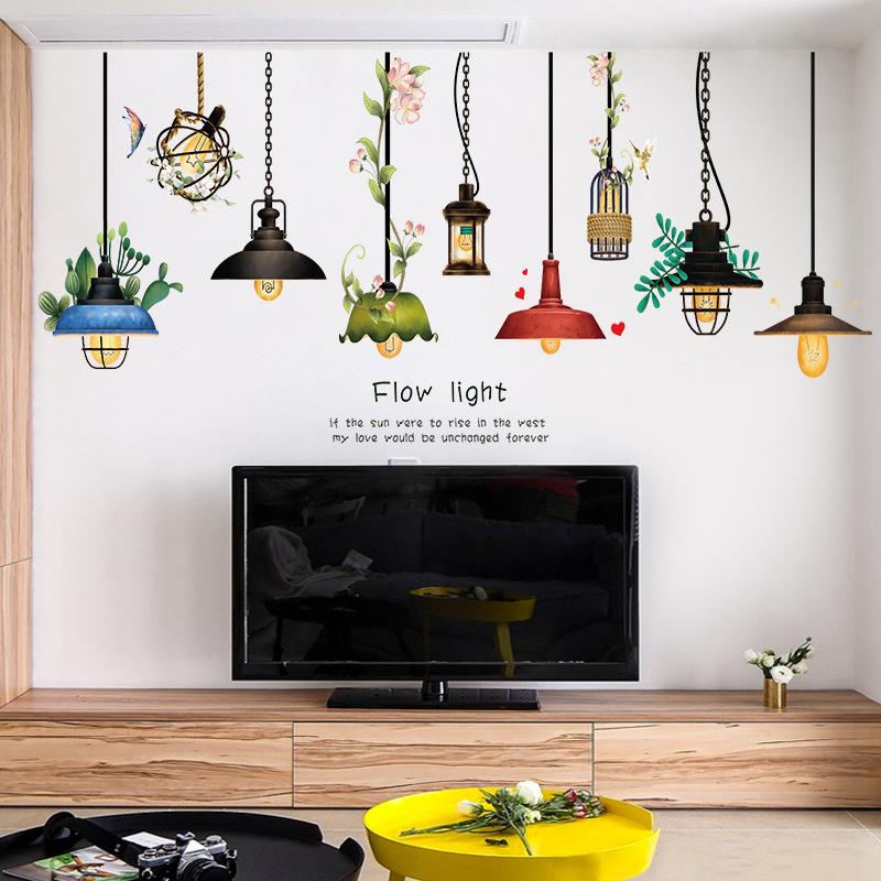 DECAL DÁN TƯỜNG CHÙM ĐÈN FLOW LIGHT SỐ 2