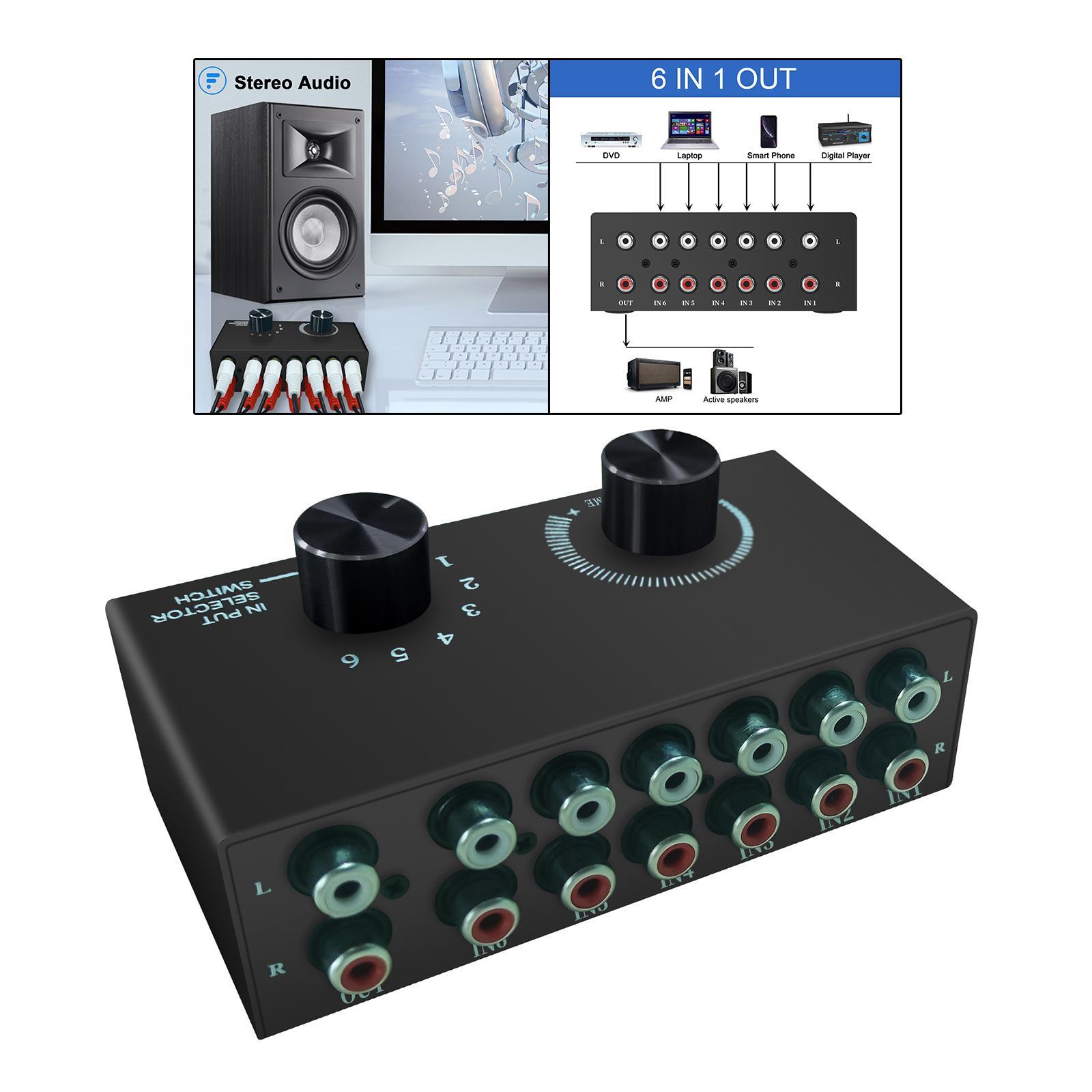 Audio L/R Channel Audio port Portable for Home Speakers