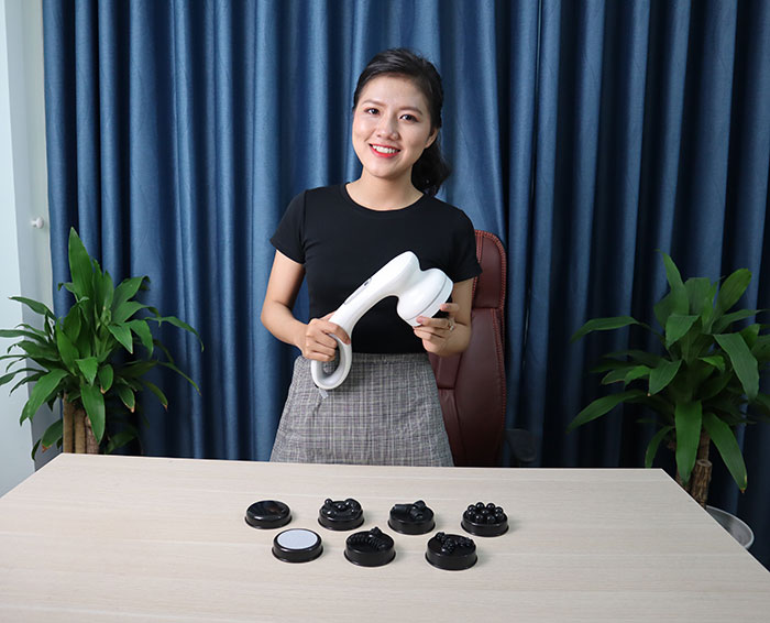 Máy massage cầm tay pin sạc 8 đầu PL-667DC3 - Điện tử