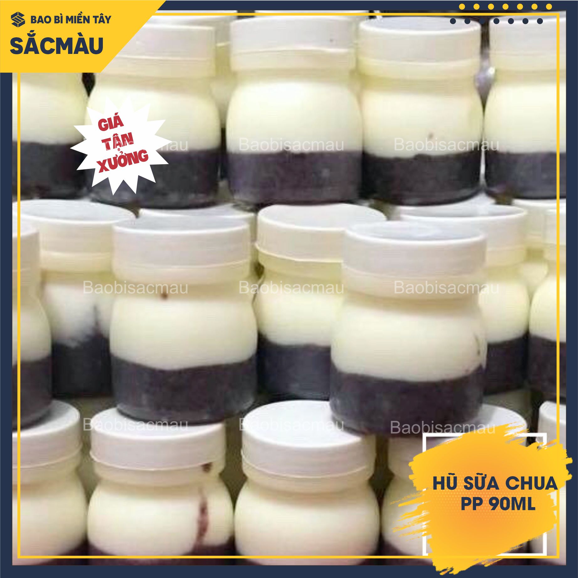 50 HŨ ĐỰNG SỮA CHUA 90ML