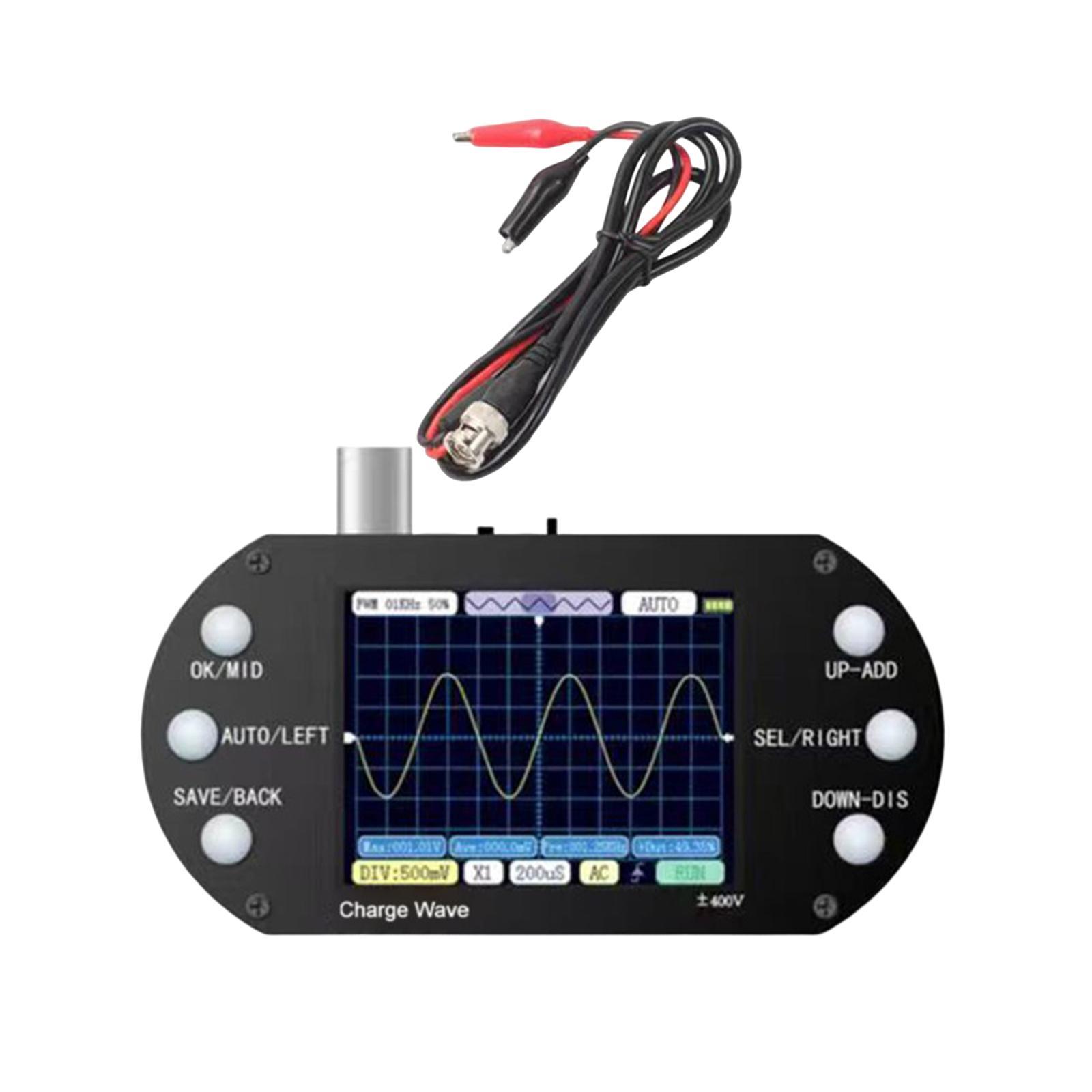 Digital Oscilloscope Transistor Tester,Sampling Rate 200kHz , 2.4 inch  Screen, PWM Square Wave Output,  Voltage Continuity Tester