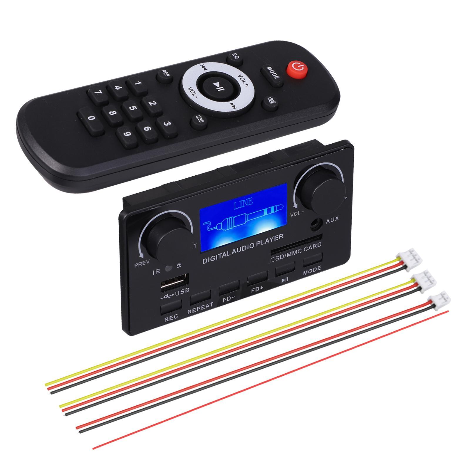 MP3 Player decrypt Auto Wireless Audio Module Support USB AUX Stereo