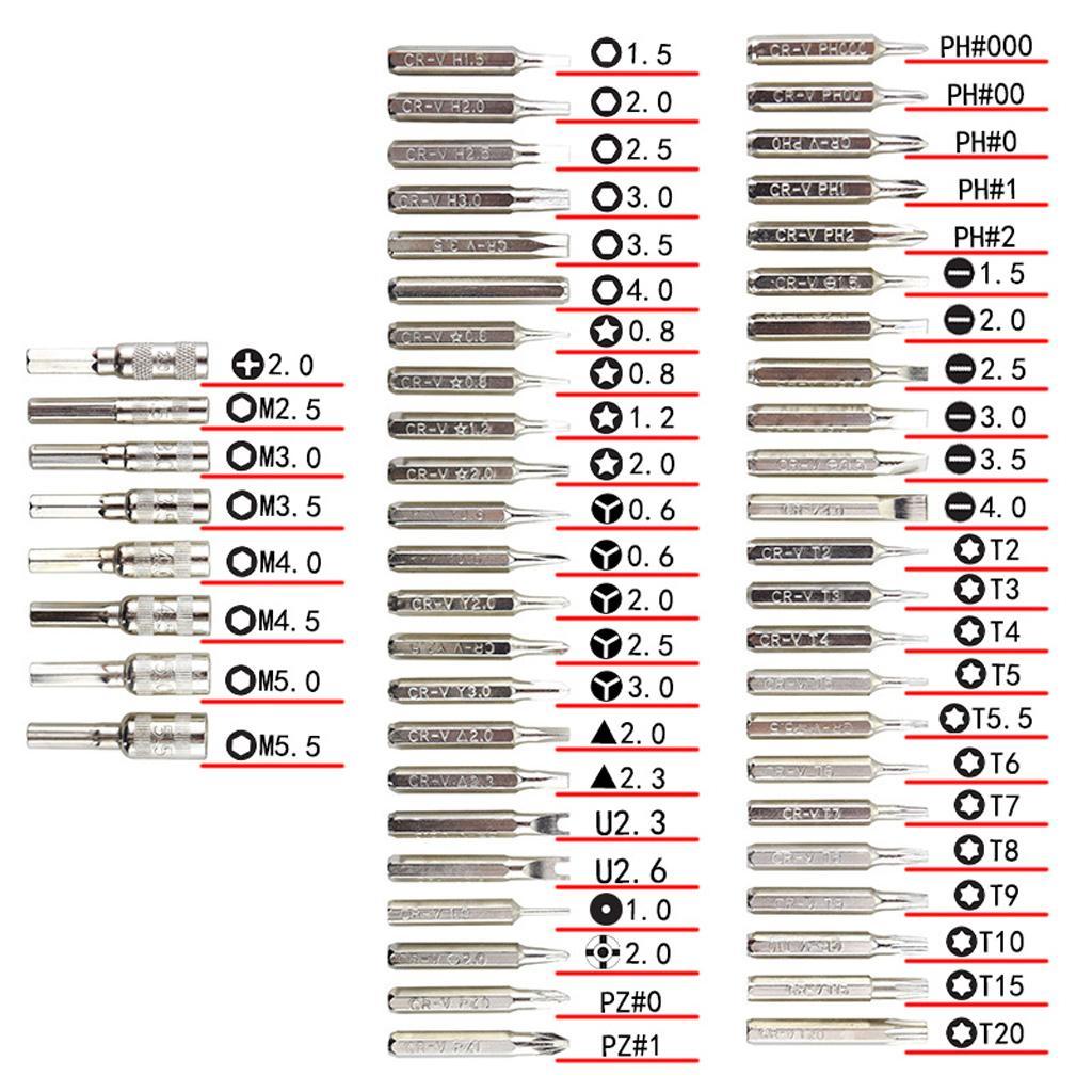 Watch Repair Set 58-in-1 Screwdriver,Multi-function Mini Screwdriver Tools
