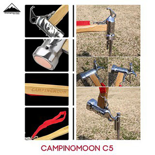 Đồ cắm trại búa đóng cọc lều campingmoon campoutvn du lịch dã ngoại thép đúc xịn glamping A253