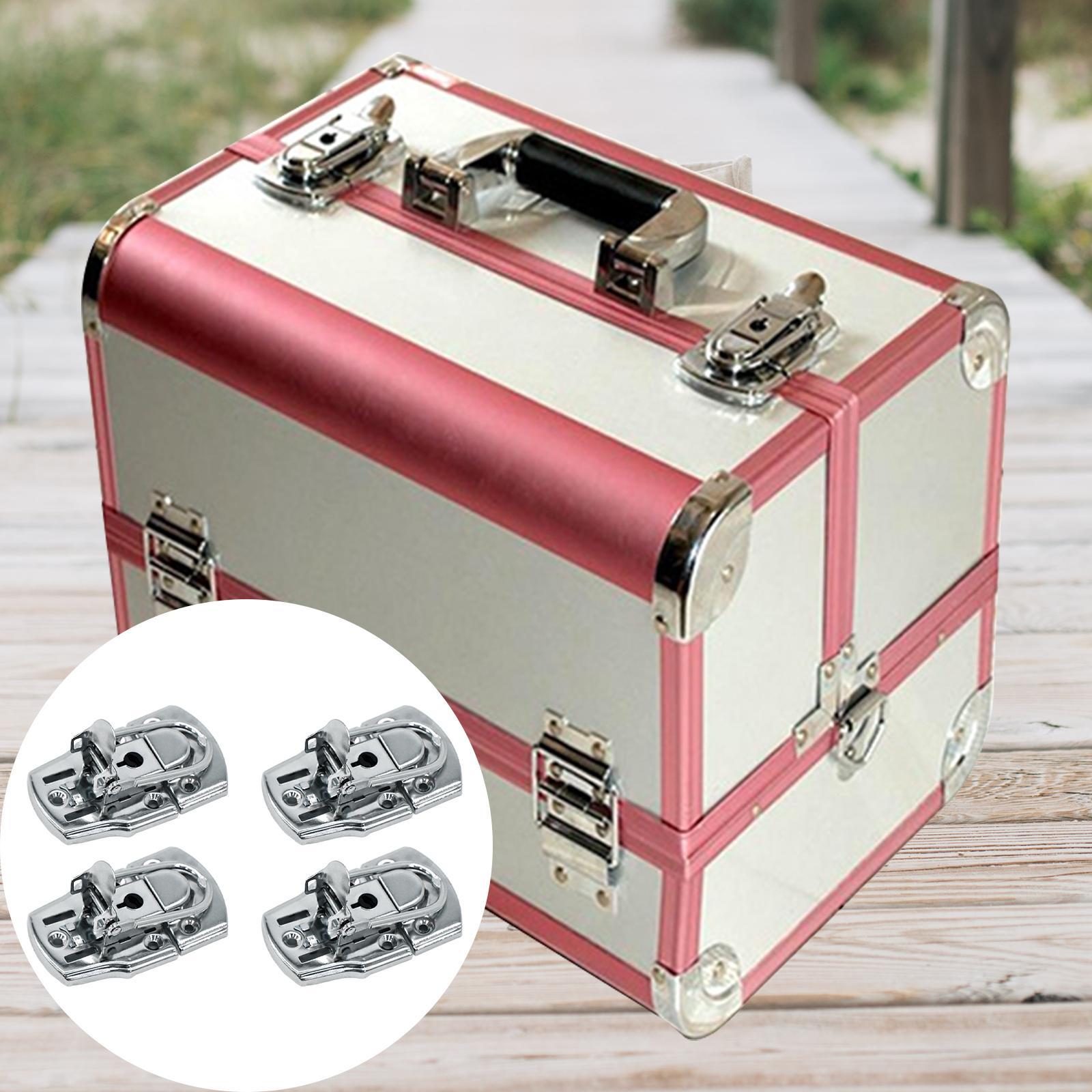 4x Toggle Hasp Latch Locked Buckles for Wooden Box Jewelry Box